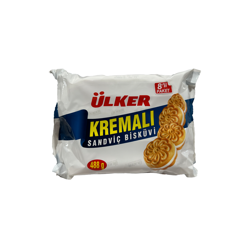 ULKER KREMALI Kremowe ciastko kanapkowe 8*61 g.
