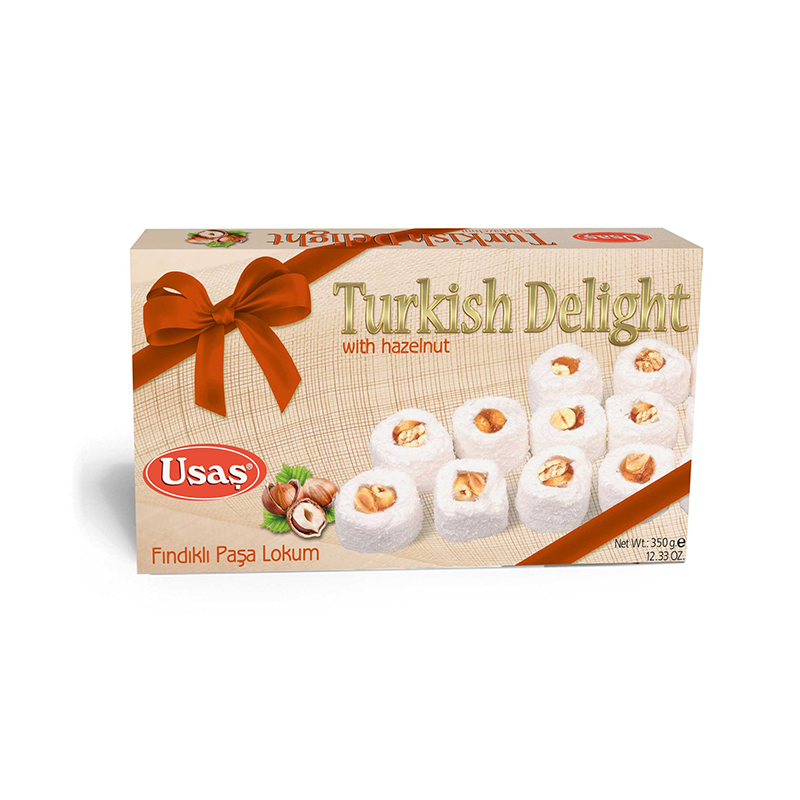 USAS UL205 LOKUM Z ORZECH.LASK. ŚMIETANKOWY 350 G.