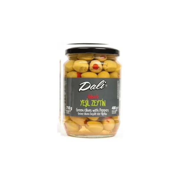 DALI BIBERLI OLIWKI ZIELONA Z PAPRYK. 400G.