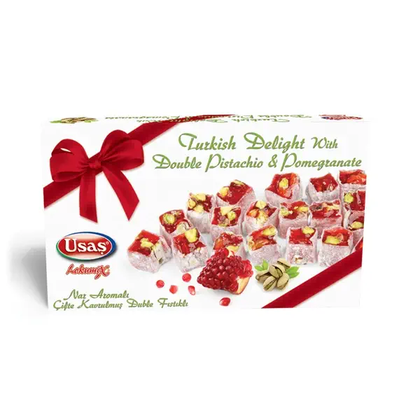 USAS UL191 LOKUM Z GRANATU Z PISTACJAMI 350 G.