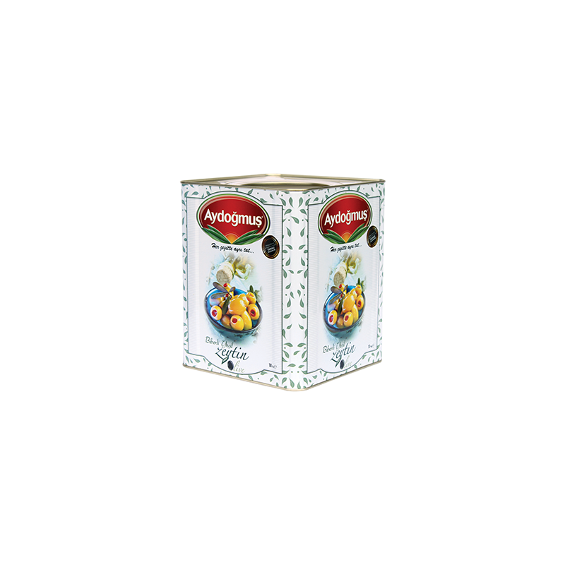 AYDOGMUS ZIELONE OLIWKI Z PAPRYKĄ 10 KG.