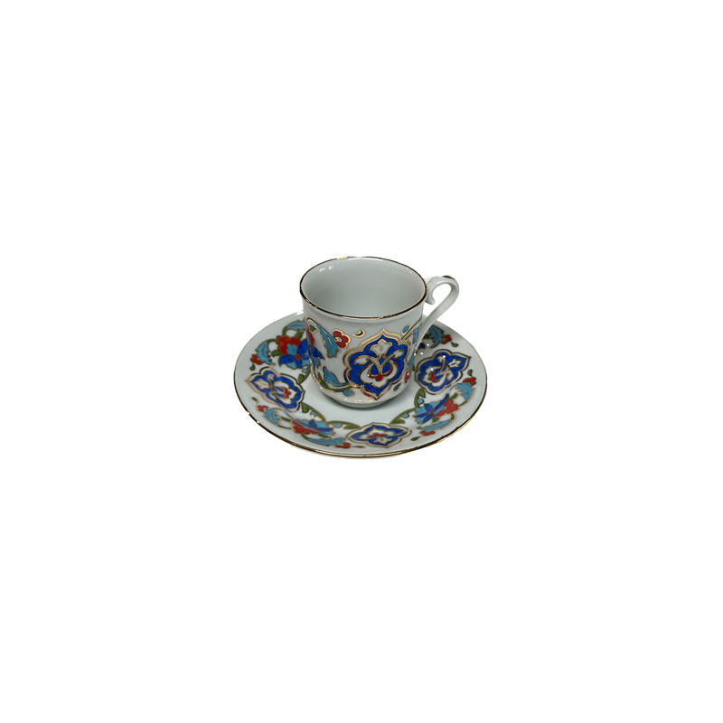 SET FILIŻANKI GOZDE MAVI 6 KOMPL.